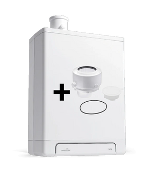 Intergas Kombi Kompakt HRE 28/24 6,9 - 22,8 kW CW4 60/100mm 043447 | CVketel.nl